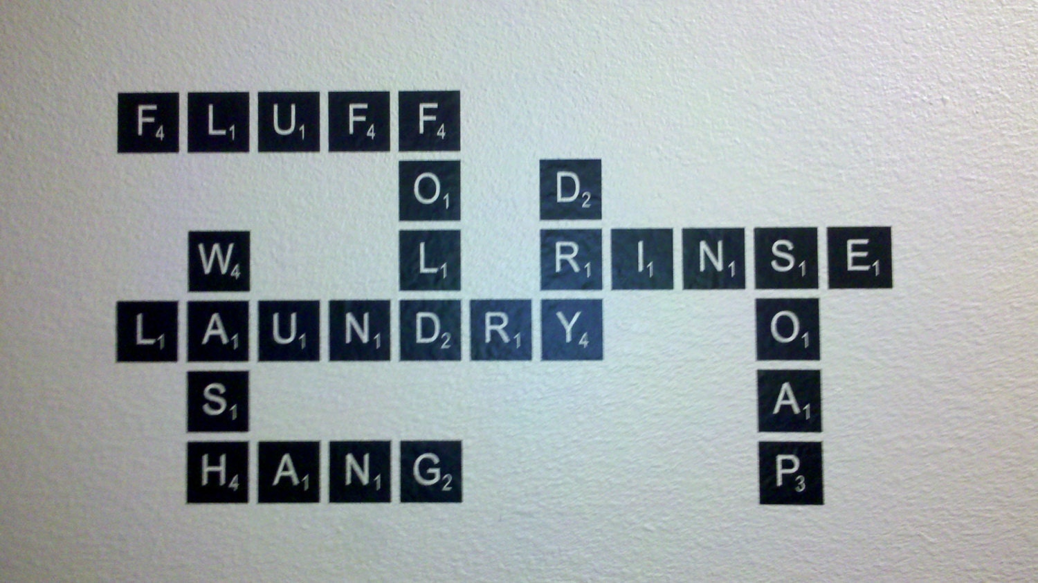 Laundry Room Scrabble Word Wall Art