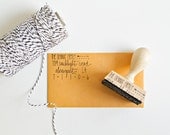 Custom Address Stamp - 2 1/4" hand calligraphy return address rubber stamp - personalized stamp