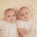 White or Ivory Smocked peasant dress, baby girls or boys, size newborn 0-3 3-6 6-12 months 2t coming home outfit baptismal gown