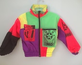Vintage 90s Neon Spring Jacket 2T