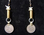 Kuchi Coin, snake vertebrae, bullet earrings