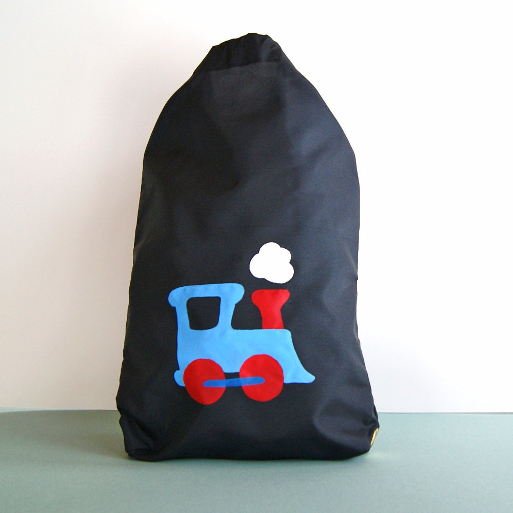 Train Backpack : Boy's Handmade Nylon Drawstring Bag Il_170x135