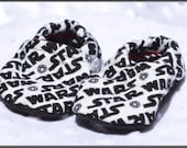 Custom Star Wars Cotton or Flannel Baby Booties -- Premium Fabric -- Geek-a-bye Baby, Shoes, Newborn