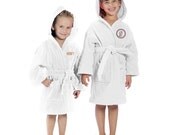 Kids Monogrammed Terry Robe Cover Up Flower Girl Sizes L, XL, TEEN