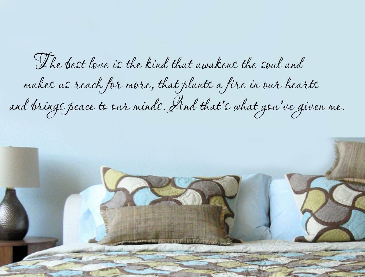 THE NOTEBOOK Quote The Best Love VInyl Wall Lettering by wallstory