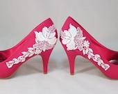 Pink Lace Bridal Shoes