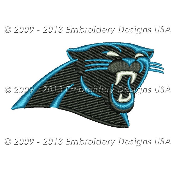 Carolina Panthers Football Machine Embroidery Design - Instant Download