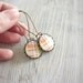 SALE Plaid earrings, gift for her, light colors