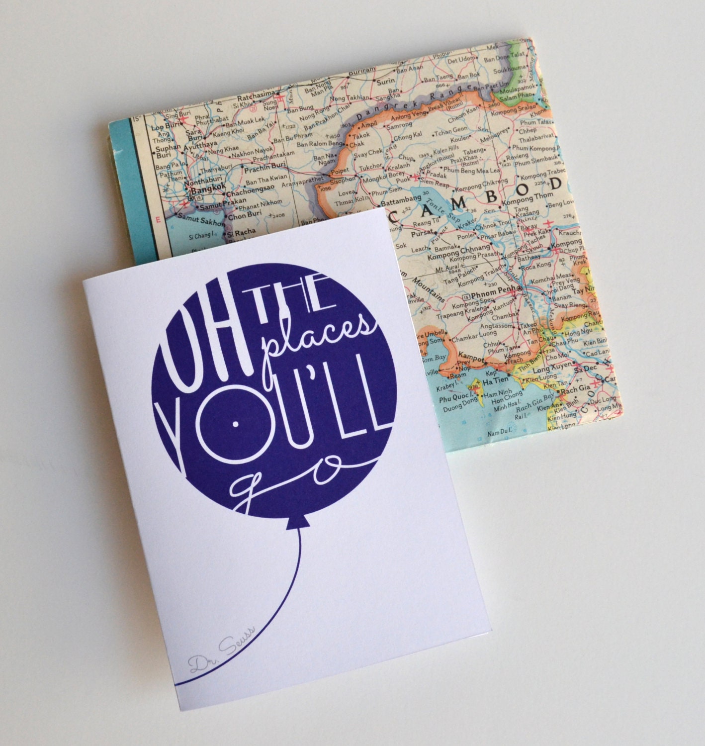 Oh, the places you'll go - Dr. Seuss - Graduation Card - Congrats Card - Congratulations