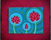 Family of Three- Lotus Art Postcard