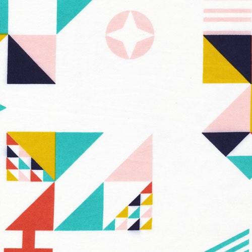 Tsuru by Rashida Coleman-Hale for Cloud 9 - Motif Madness Ivory - Half Yard