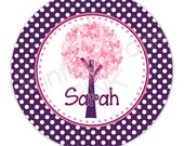 Personalized 10" Melamine Plate or 20 oz. Bowl - Butterfly Tree