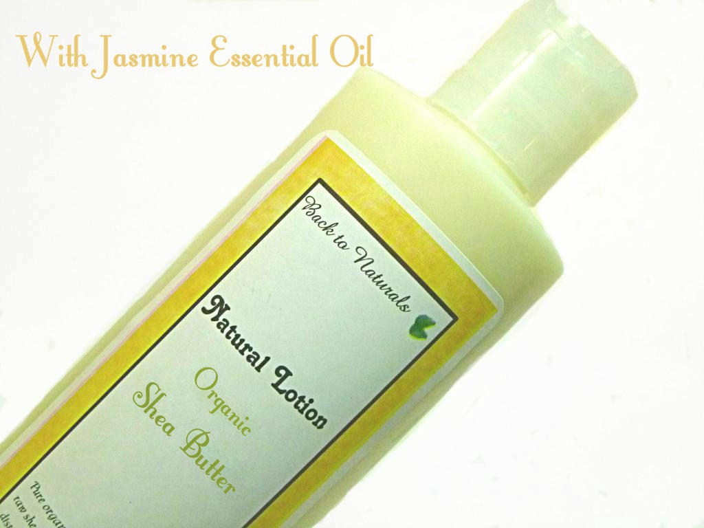 All natural lotion - organic herbal jasmine lotion - vegan handmade body cream - shea butter homemade moisturizer-  body and hand lotion