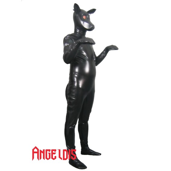 Items similar to Angeldis latex costume latex animal suit latex popy