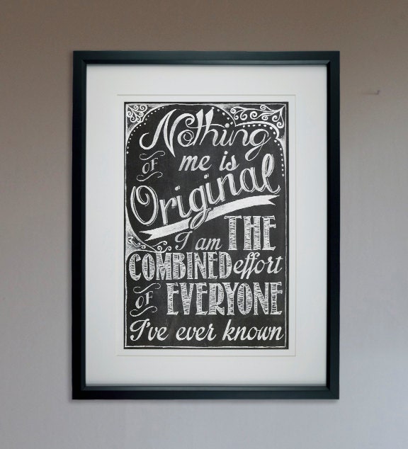 Nothing of me is Original Poster - 13x19 Print