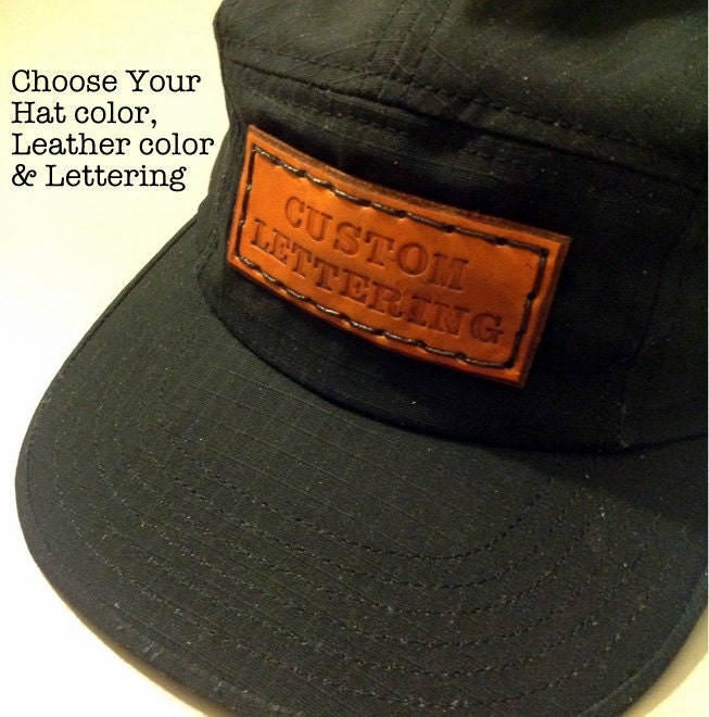 Custom Hats Personalized Hats: custom leather patch