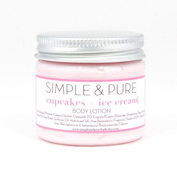 Cupcakes and Ice Cream Body Lotion Travel by SimpleAndPureBath