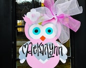 Birthday Door Hanger: Owl, Birthday Door Decoration, Owl Party Decoration, Hospital Door Sign