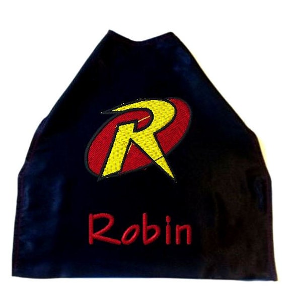 Boy's Cape,  Embroidered Robin Logo Personalized with Monogram