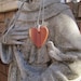 Echo friendly fallen Cedar Tree carved Heart Reclaimed for Love Mom or Weddings