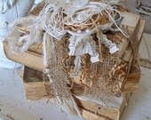 Embellished book stack bundle shabby chic ornate altered books distressed farmhouse home decor Anita Spero
