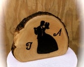 Rustic wedding cake topper wooden country forest winter weddings