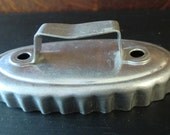 Vintage Aluminum Oval Shaped Cookie Cutter 1940s