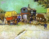 Gypsy Camp Near Arles Cross Stitch Pattern