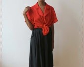 Black and Red Polka Dot Blouse