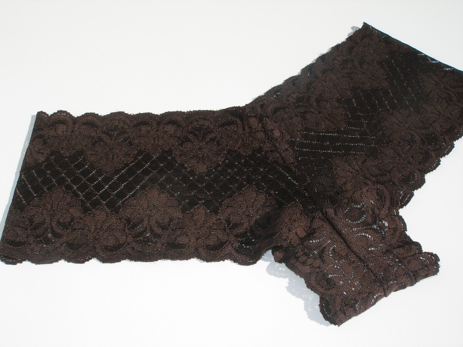 Stretch Lace Undies - Rich Chocolate Brown - Boyshorts - Cheeky Panties