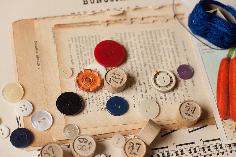 Vintage Crafting Kit for Scrapbooking, Paper Crafting, Collage, Mixed Media or DIY Vintage Weddings