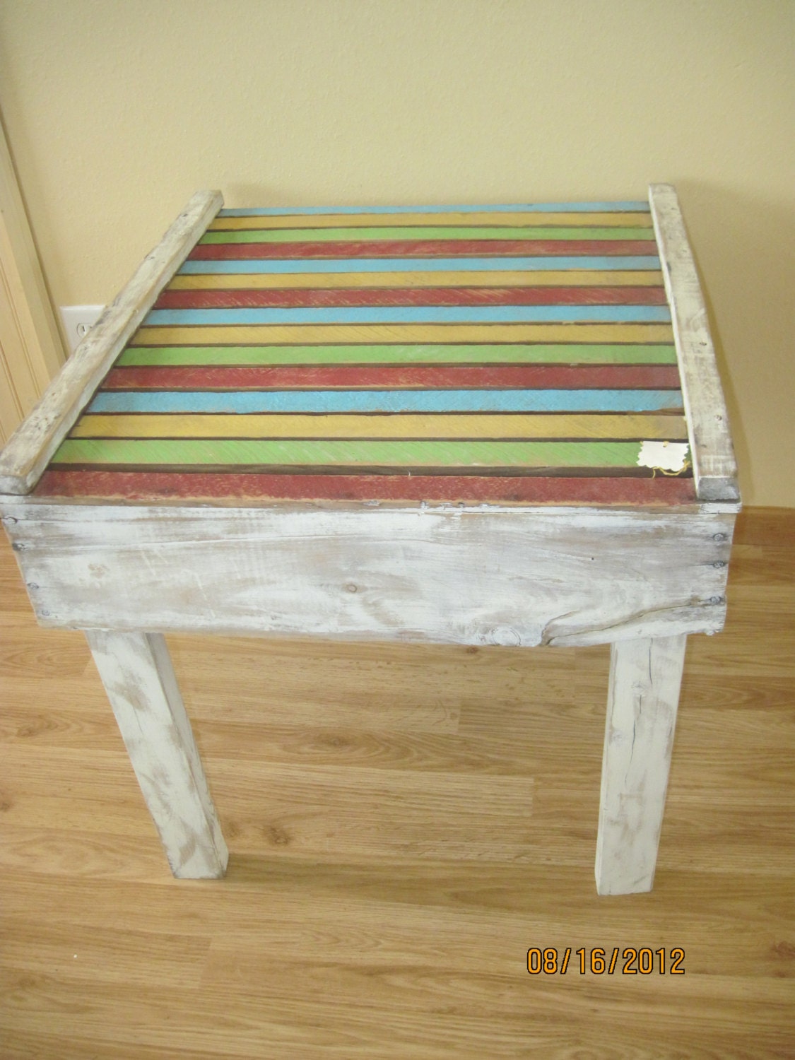 Wood  Coffee Table End Table Reclaimed Shabby Chic Primitive Rustic Decor