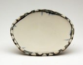 Porcelain Pasta Dish with White Dots