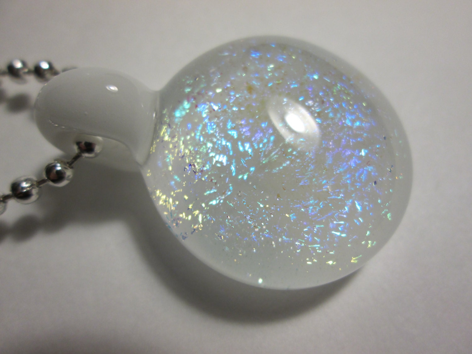 Lampwork Glass Necklace Pendant - Faerie Glass