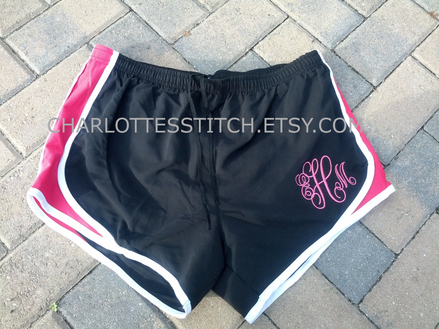 Monogrammed Running Shorts- Ladies and Youth Sizes