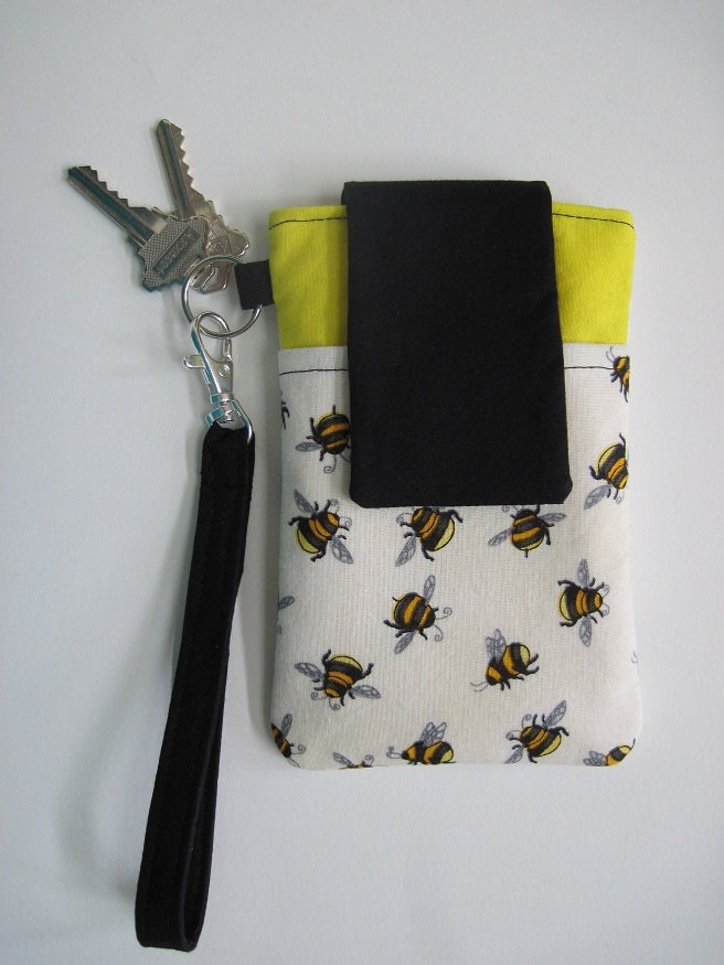 Bumble Bee Smartphone Wristlet, Fits iPhone 5 and Smartphones up to 5.25" x 2.75"
