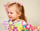 Baby Girl Flower Hair Clip Flower - Your Choice of  2 Colors - Baby Hair Clip to Adult Hair Clip