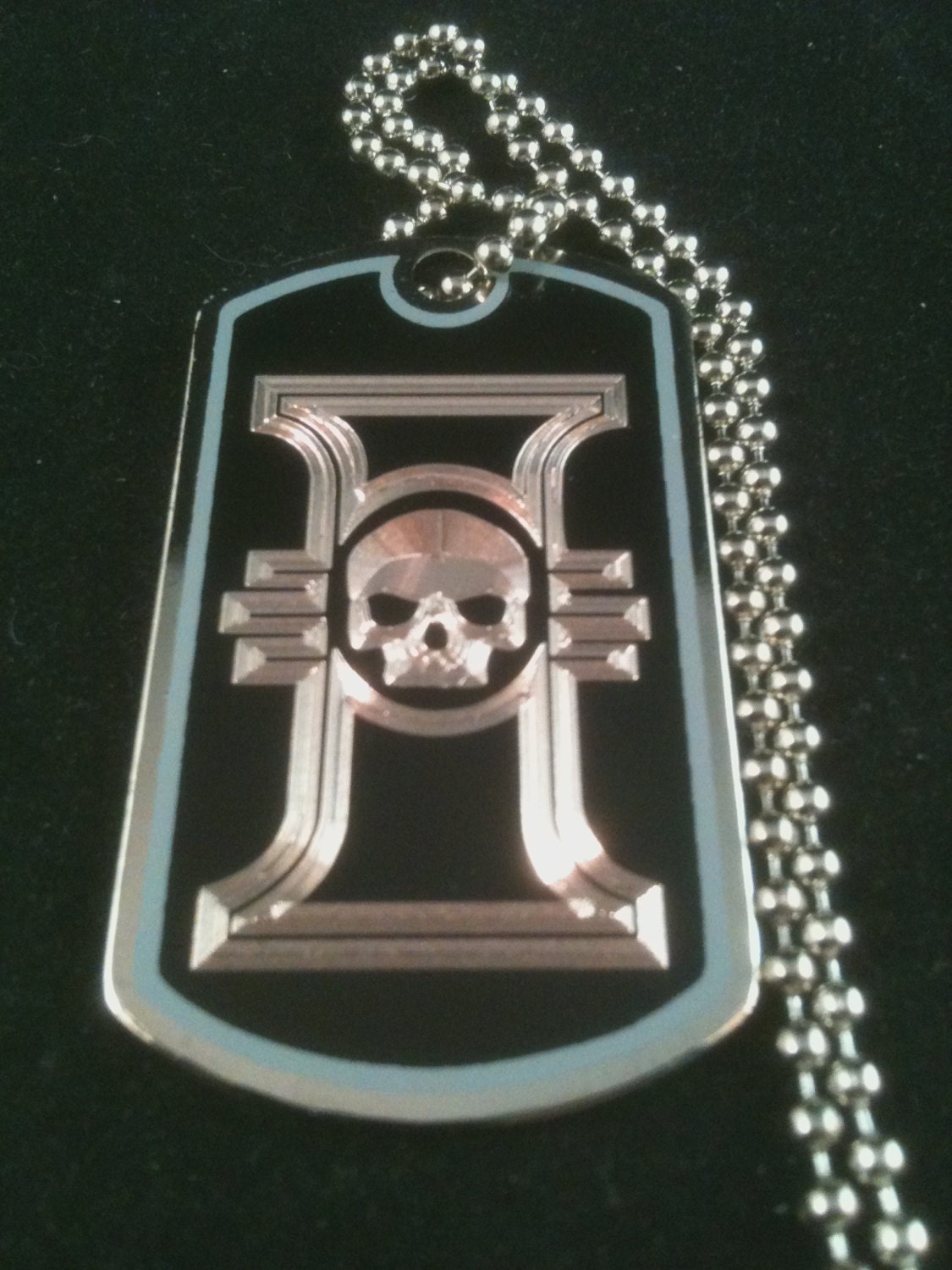 WARHAMMER INQUISITION DOGTAG w/ Ball Chain
