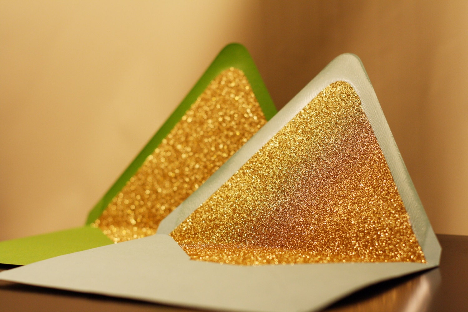 Glittered Envelope Liners - Custom - 6 Colors Available