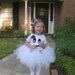 Toddler Girl Ghost Costume with Tutu and Bow
