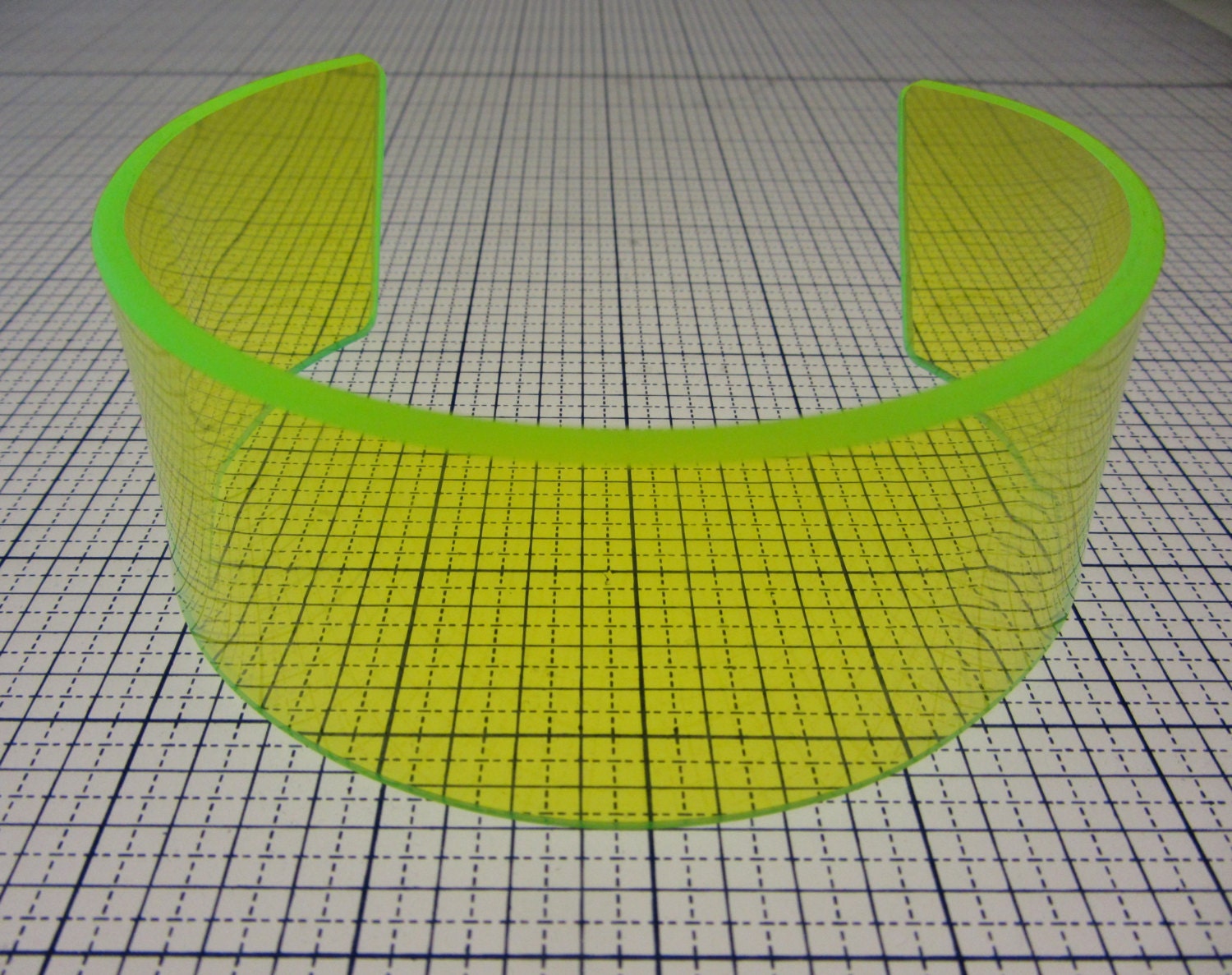 Neon Green/Yellow Plastic Choker