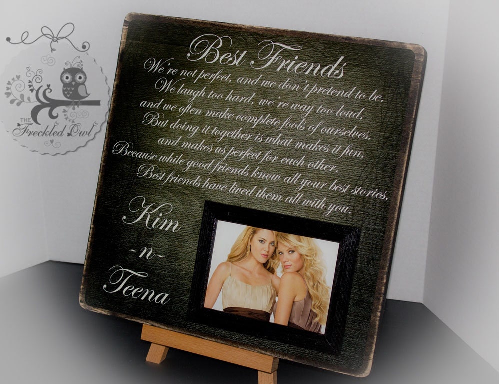 Best Friends, Bridesmaid, Maid of Honor, Sister Personalized Picture ...