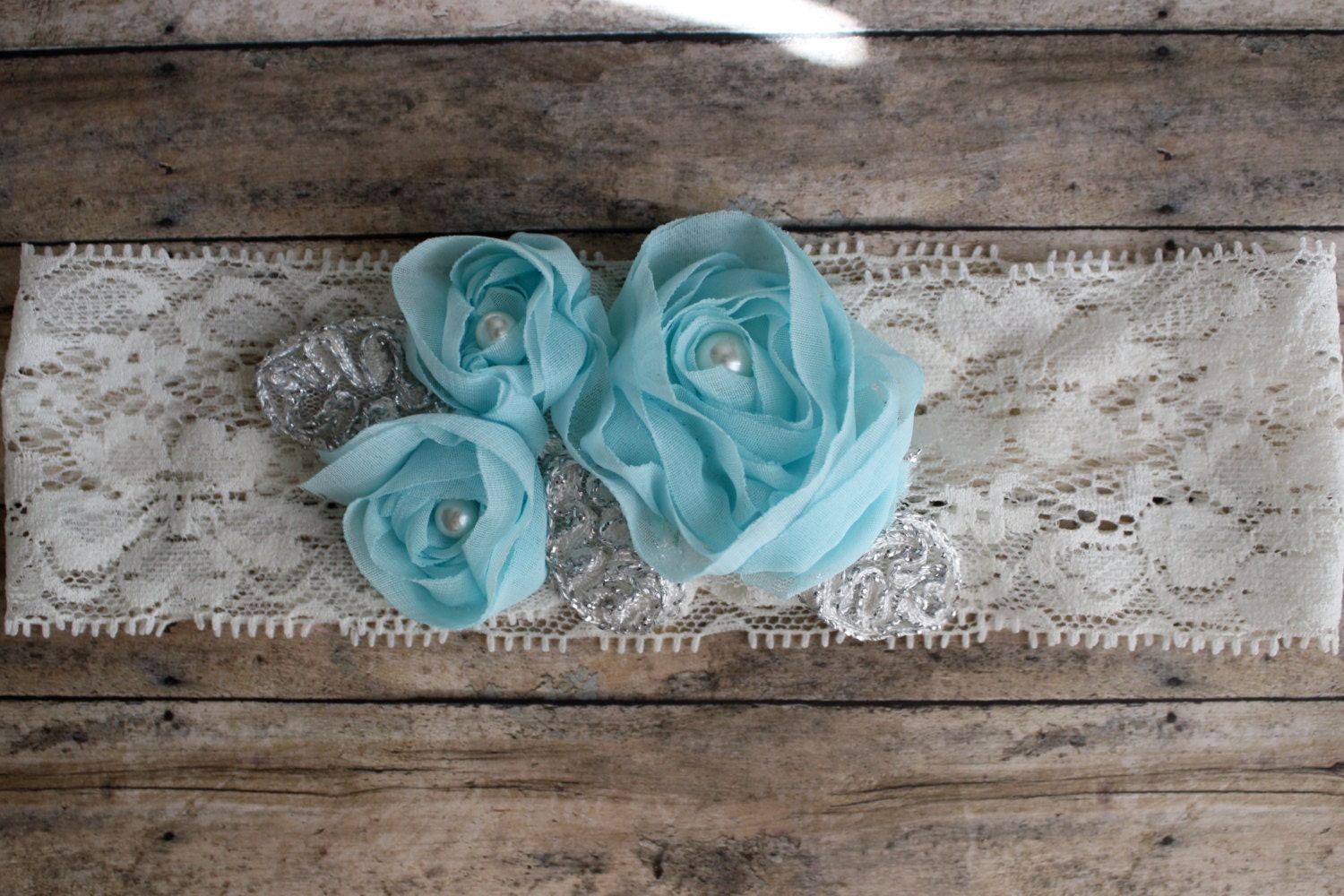 Something Blue Wedding Garter or Headband, perfect for weddings or babies