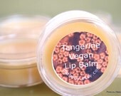 Tangerine Lip Balm Vegan Natural Essential Oil Orange Candelilla Wax