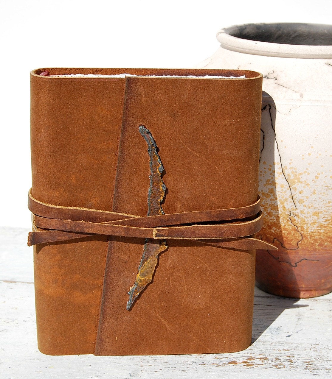 Bound Leather Journal Handmade Adventure Western Travel Dairy Watercolor Art Notebook (099