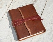 Handmade Leather Bound Travel Adventure Journal Copper Bandana Rocky Mountain Diary Western Ledger (204)