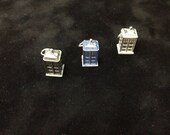 Pewter Doctor Who TARDIS Charm, CLEARANCE