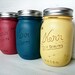 Primary Colors - Home, Dorm or Office Decor, Teacher Gift - Painted Mason Jars - Pencil Holder