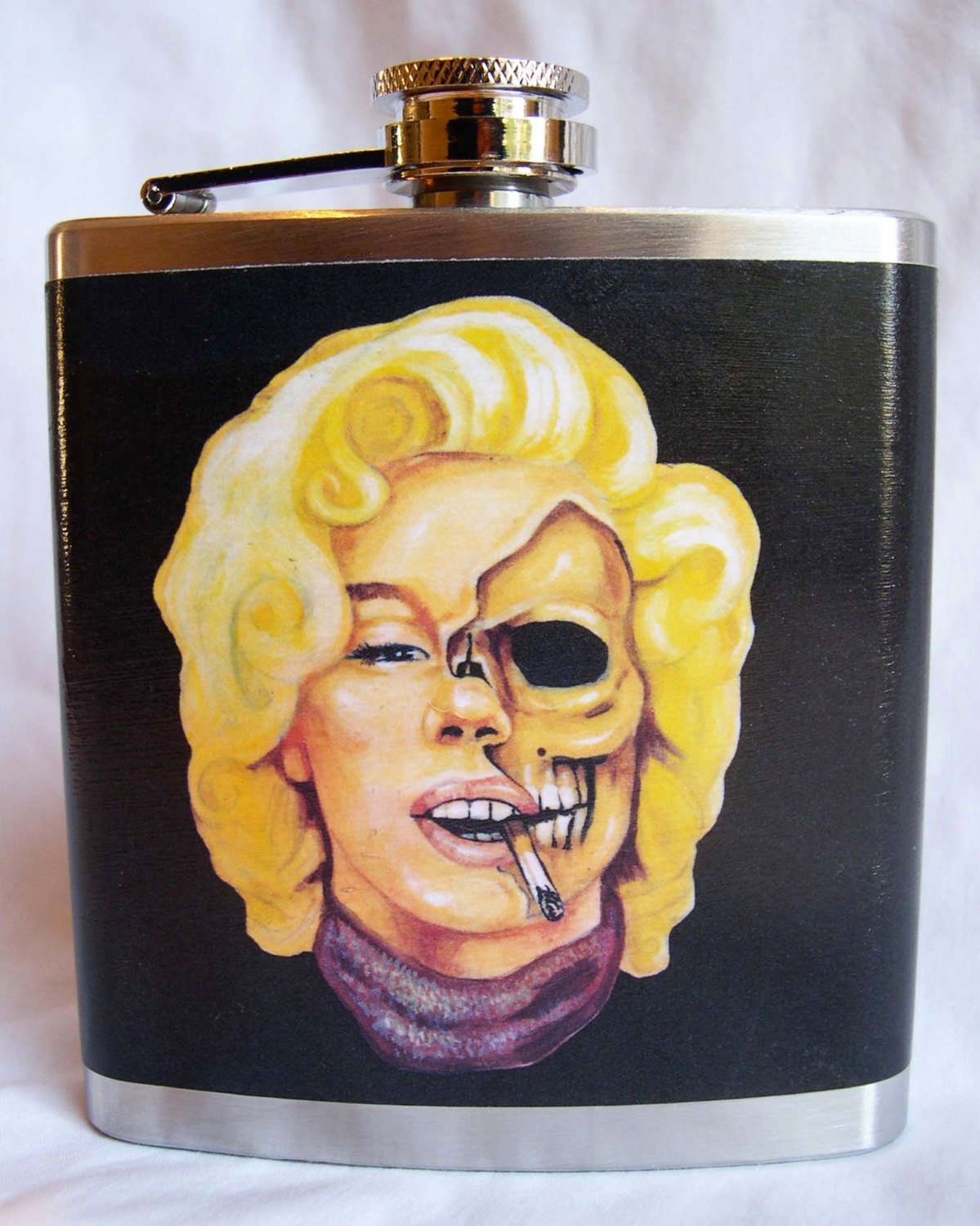 Hip Flask - Half Dead Marilyn - Version 2