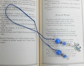Autism Awareness Fire Agate Beaded Bookmark